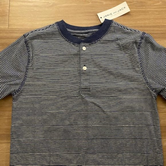 JANIE & JACK BOYS BRAND NEW SHORT SLEEVE SHIRT TOP - Picture 2 of 3